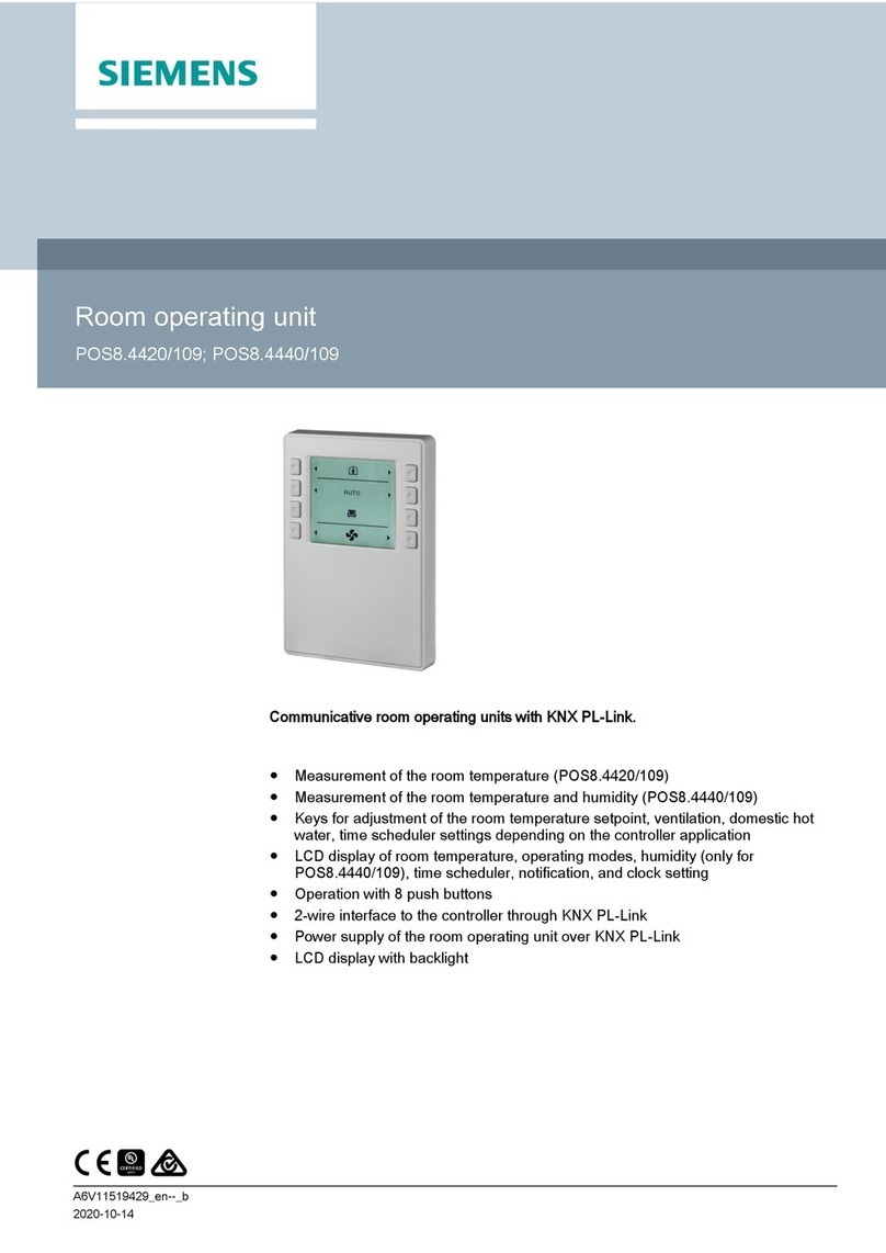 Siemens POS8.4420/109 manual