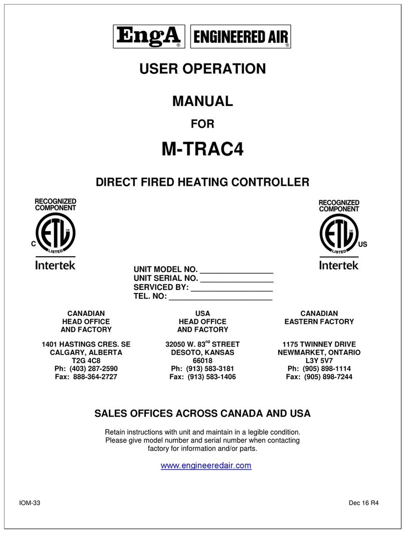 Engineered air EngA M-TRAC4 Mounting instructions