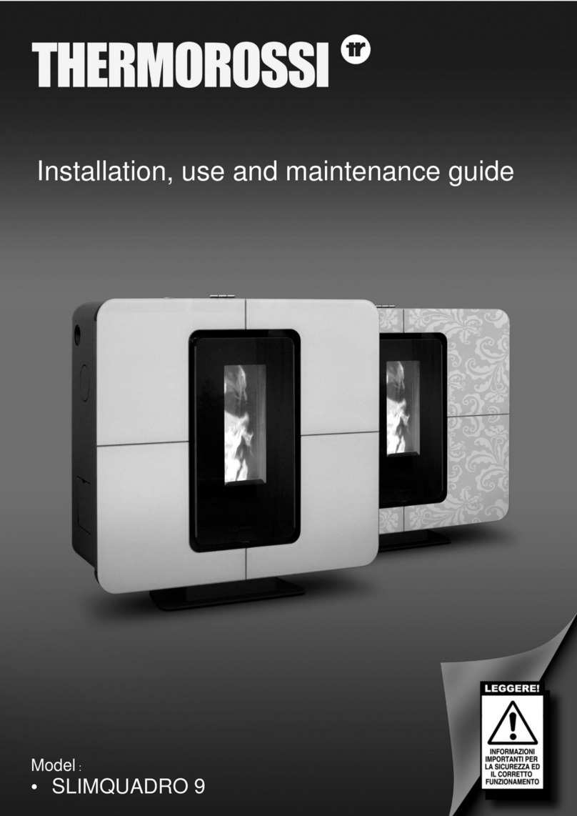 THERMOROSSI SLIMQUADRO 9 Installation and operating instructions