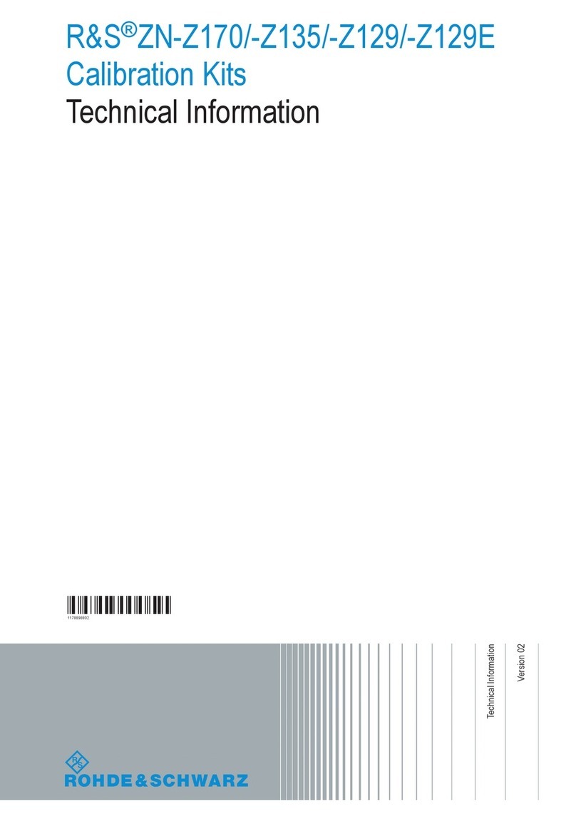 Rohde & Schwarz ZN-Z170 Manual