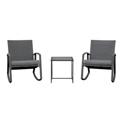 TDC USA Rocking Chair Set 22104 Assembly instructions