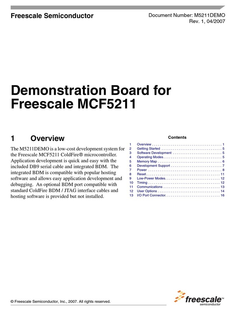 Freescale Semiconductor M5211DEMO User manual