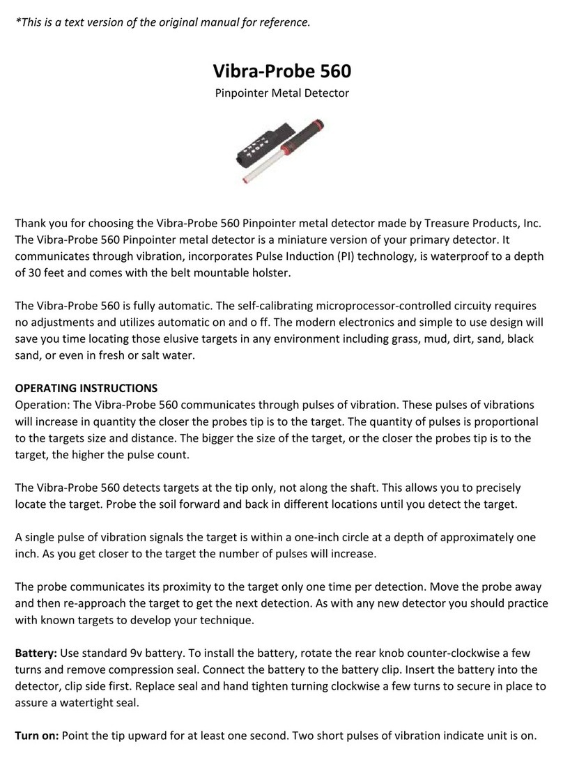 Treasure Cove Vibra-Probe 560 quick guide