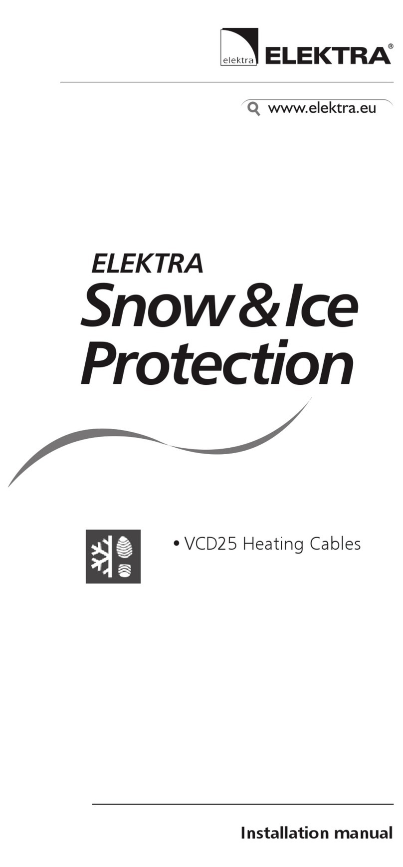ELEKTRA VCD25 installation manual