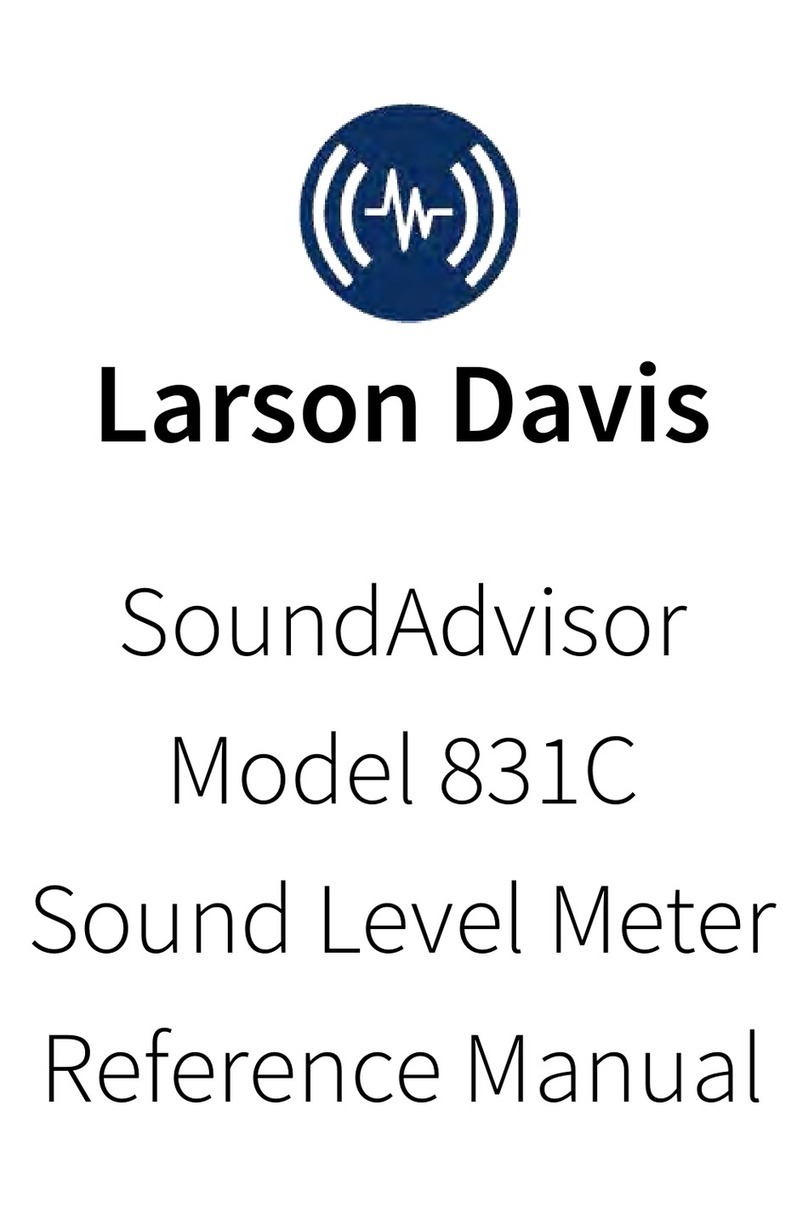 Larson Davis SoundAdvisor 831C User manual