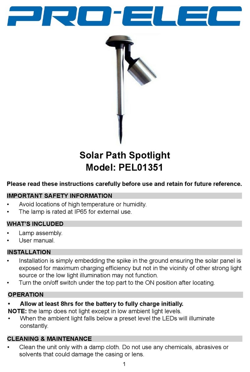 Pro-Elec PEL01351 instructions