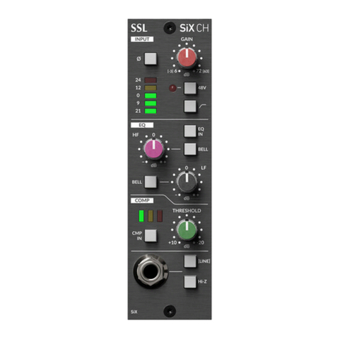 Solid State Logic SiX Channel 500 Series User manual