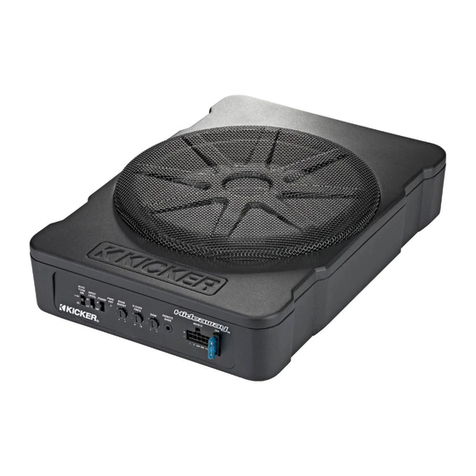 Kicker Hideaway HS10 User manual Kicker Hideaway HS10 User manual