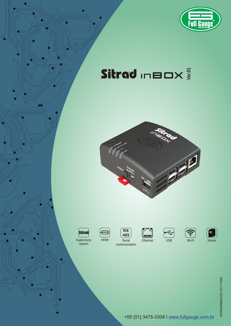 Full Gauge Controls Sitrad INBOX manual