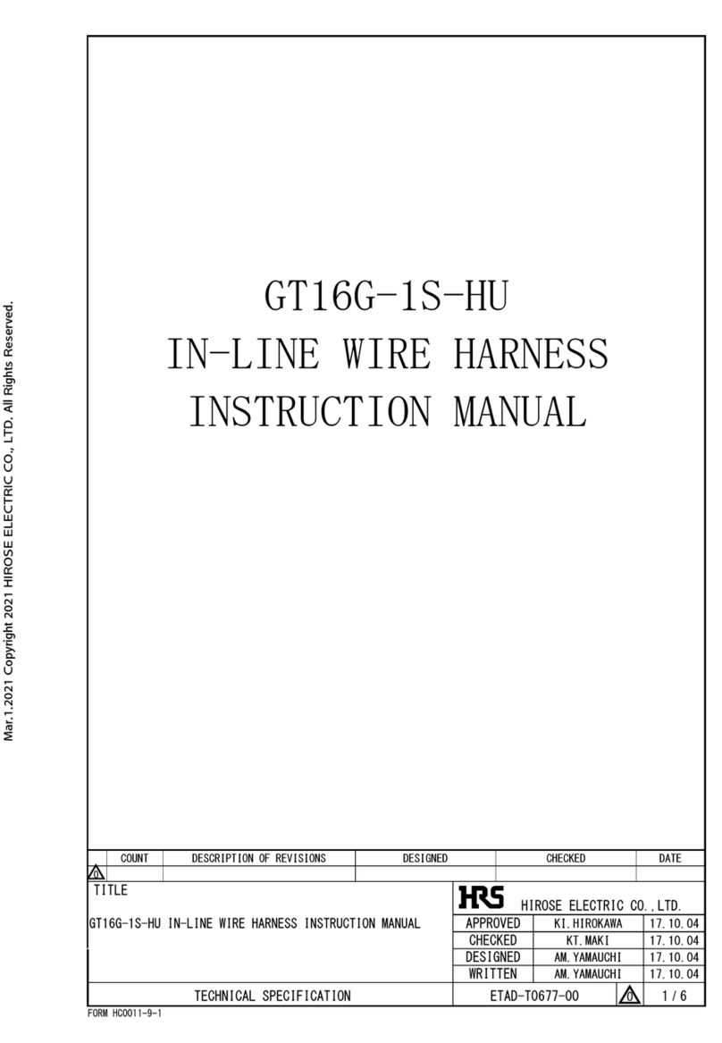 Hirose GT16G-1S-HU User manual