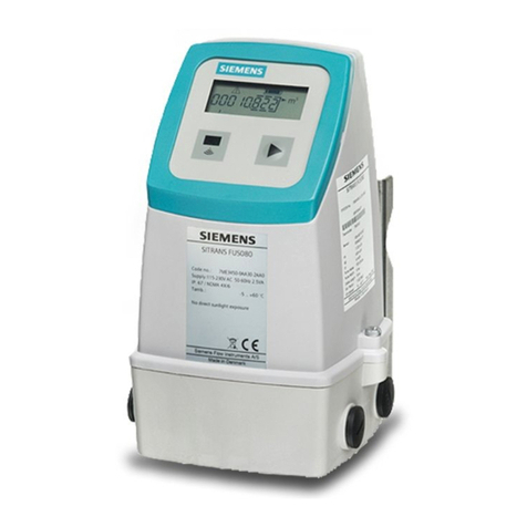 Siemens SITRANS FUS080 User manual Siemens SITRANS FUS080 User manual