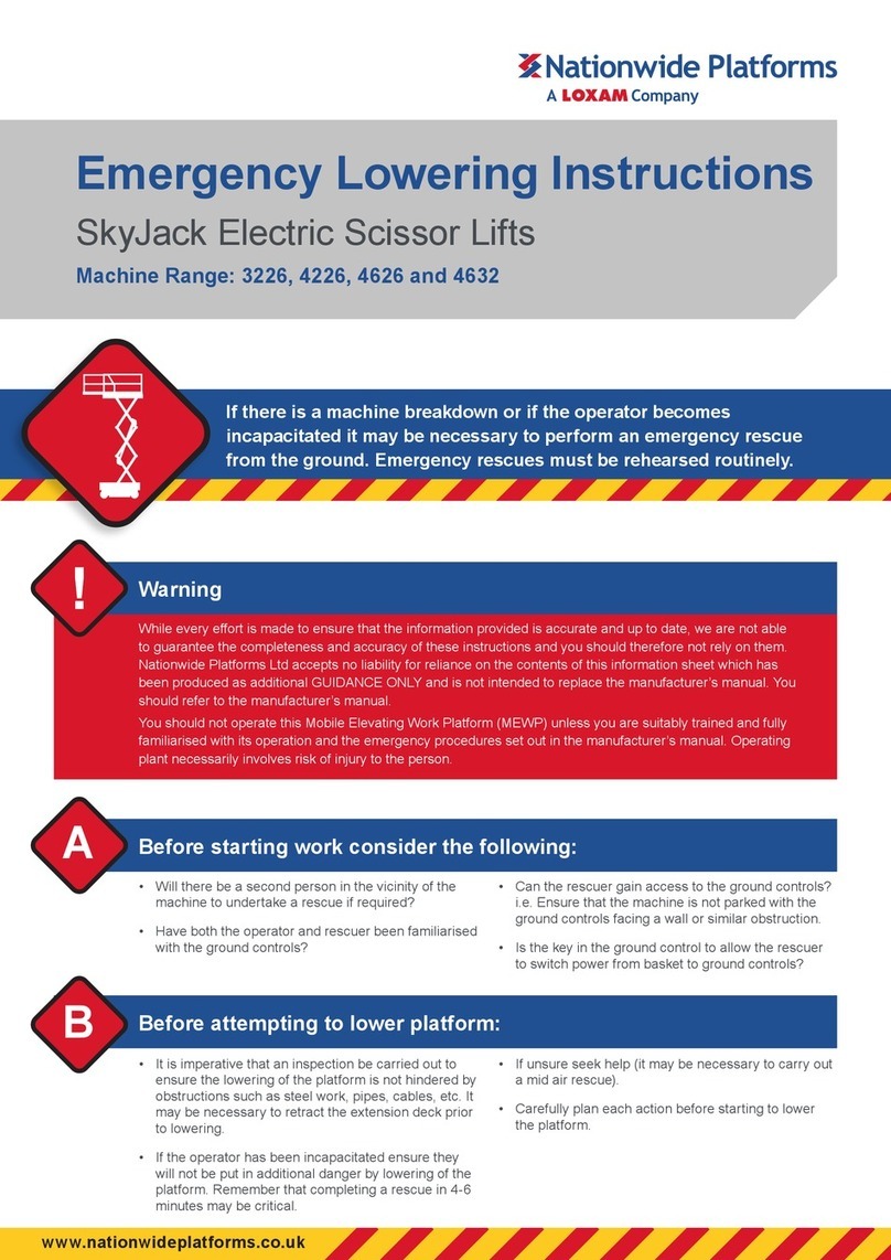 Loxam Nationwide Platforms SkyJack 3226 instructions