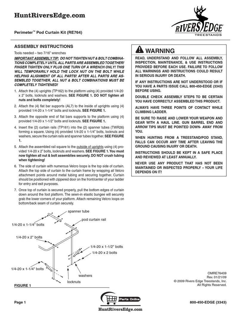 Rivers Edge Perimeter RE764 Assembly instructions