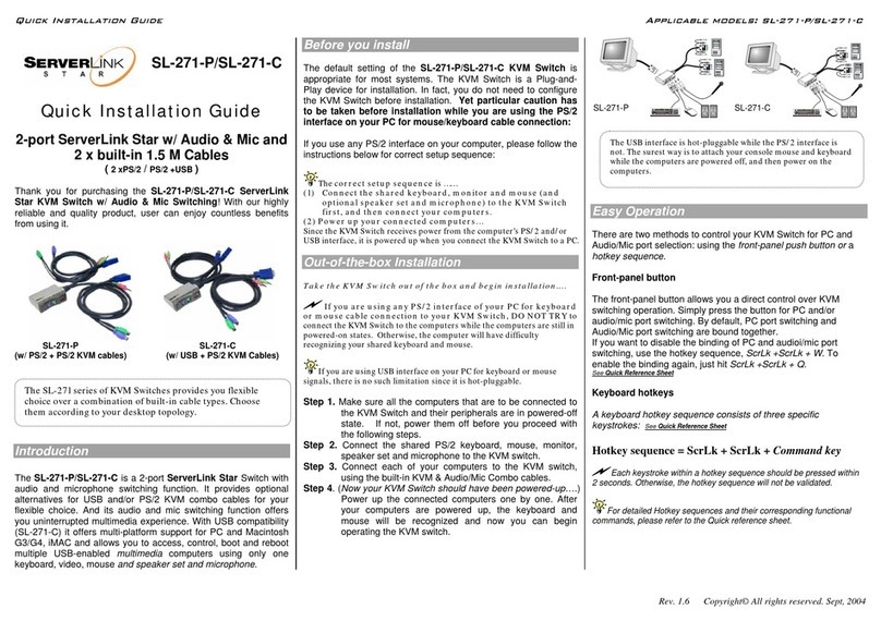 serverLink Star SL-271-P User manual