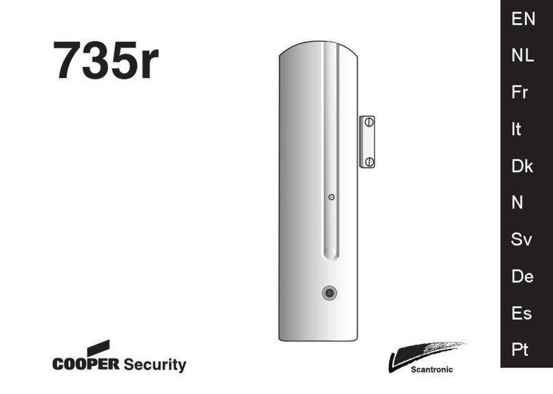 Cooper Security Scantronic 735r manual