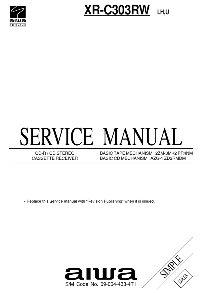 Aiwa XR-C303RW User manual