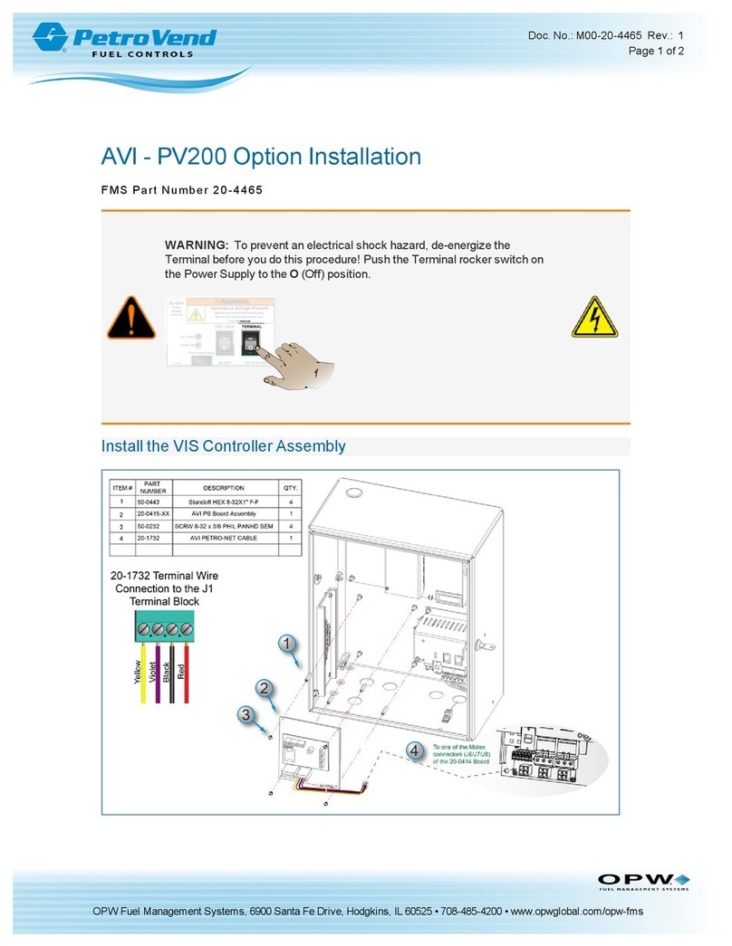 OPW PetroVend PV200 Options installation