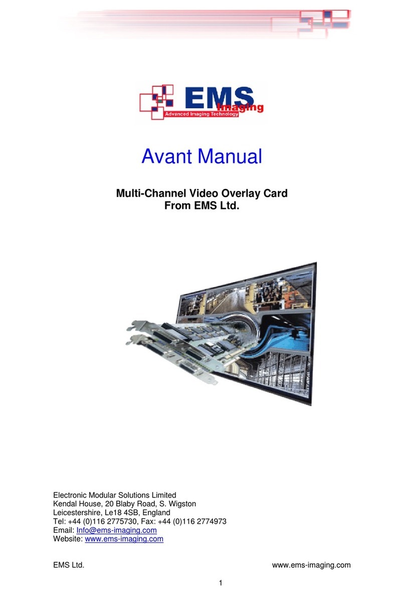 EMS Imaging Avant User manual EMS Imaging Avant User manual
