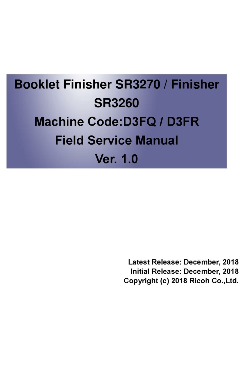 Ricoh SR3270 Field service manual
