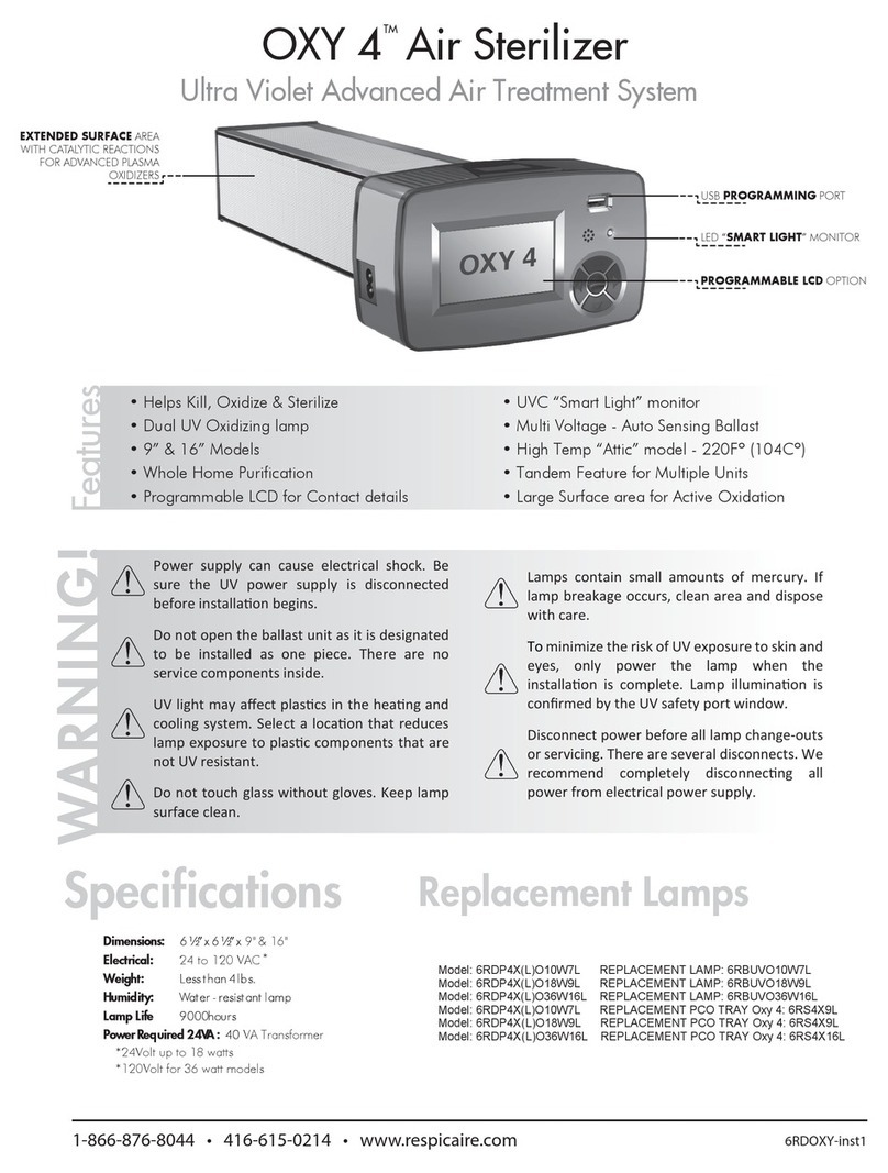 RESPICARE OXY 4 6RDP4XLO10W7L quick start guide RESPICARE OXY 4 6RDP4XLO10W7L quick start guide