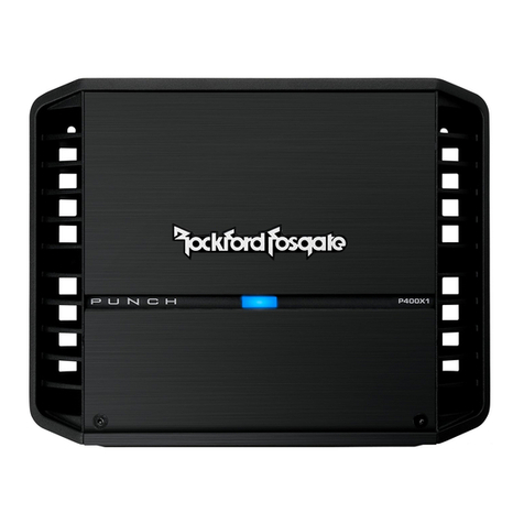 Rockford Fosgate PUNCH P300X1 Specification sheet