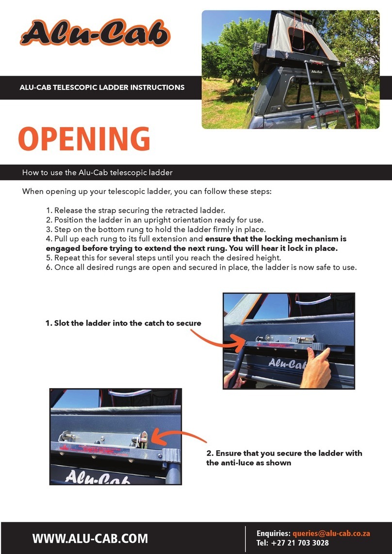 Alu-Cab TELESCOPIC LADDER instructions