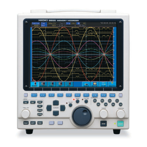 Hioki MEMORY HiCORDER 8855 Instruction manual Hioki MEMORY HiCORDER 8855 Instruction manual