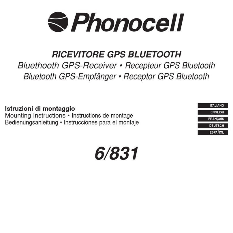 Phonocell 6/831 Mounting instructions