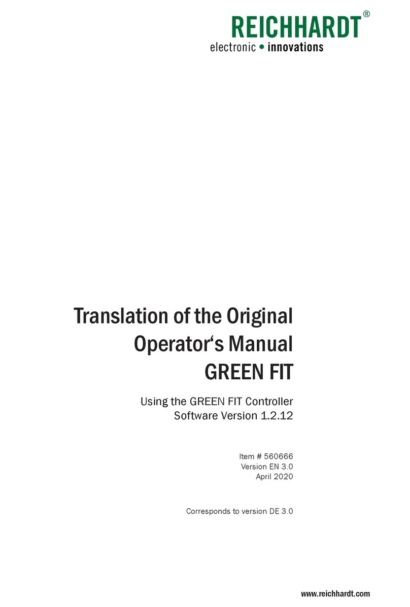 Reichhardt GREEN FIT Original Operator's Manual