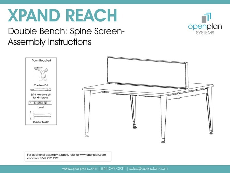 Open Plan Systems XPAND REACH Assembly instructions