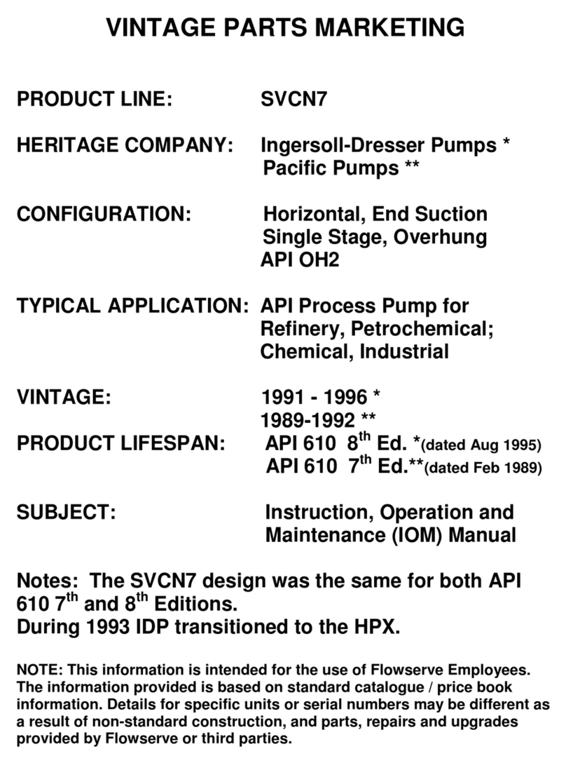 Flowserve SVCN 7 Owner's manual Flowserve SVCN 7 Owner's manual