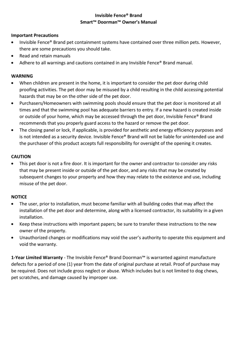 INVISIBLE FENCE Smart Doorman owner's manual