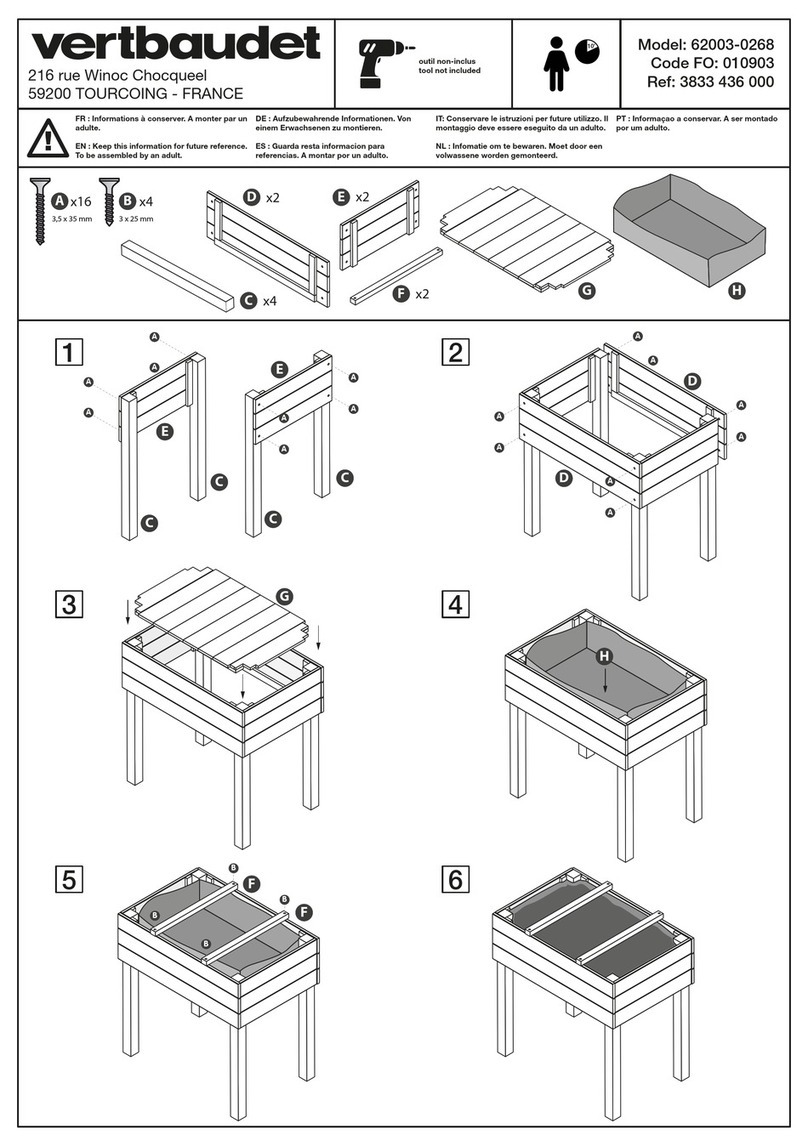 VERTBAUDET 62003-0268 quick start guide