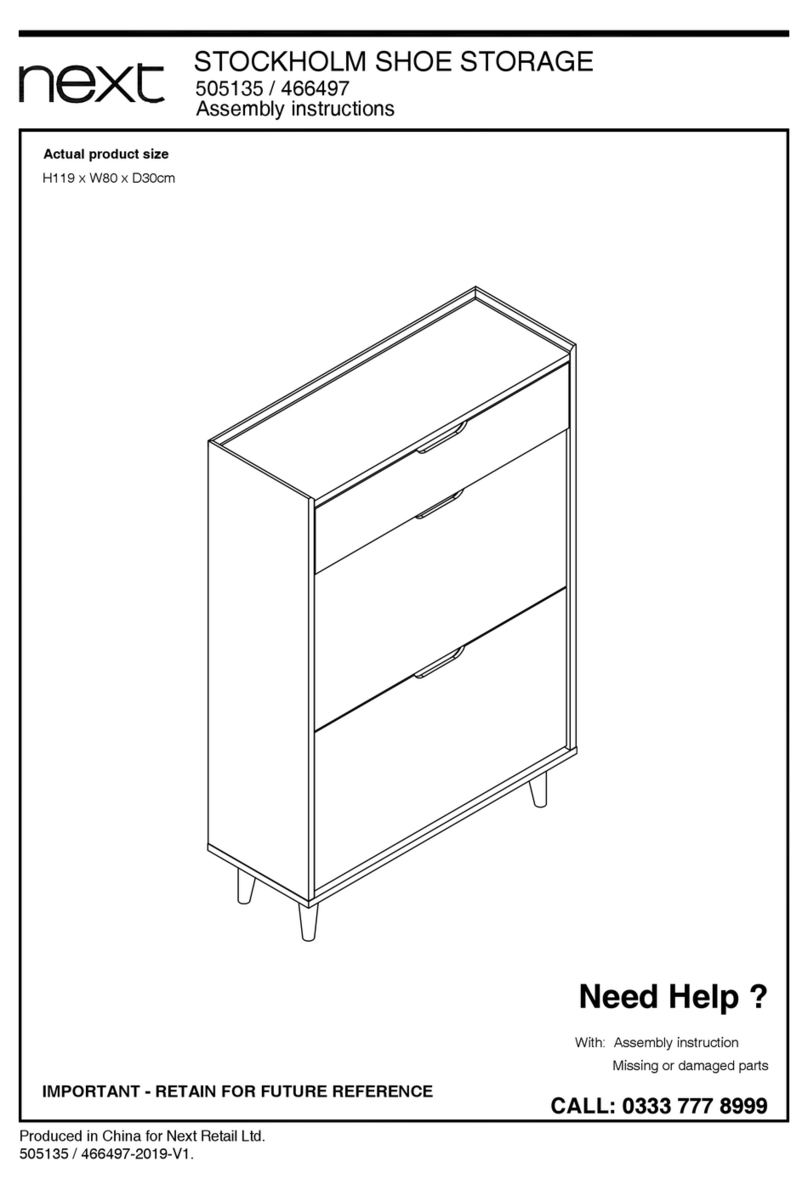 Next STOCKHOLM SHOE STORAGE 505135 Assembly instructions