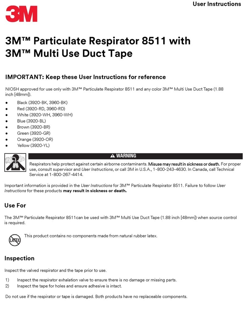 3M 8511 User instructions