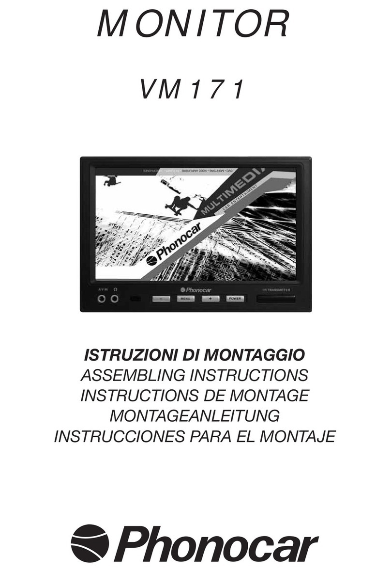 Phonocar VM171 Installation guide