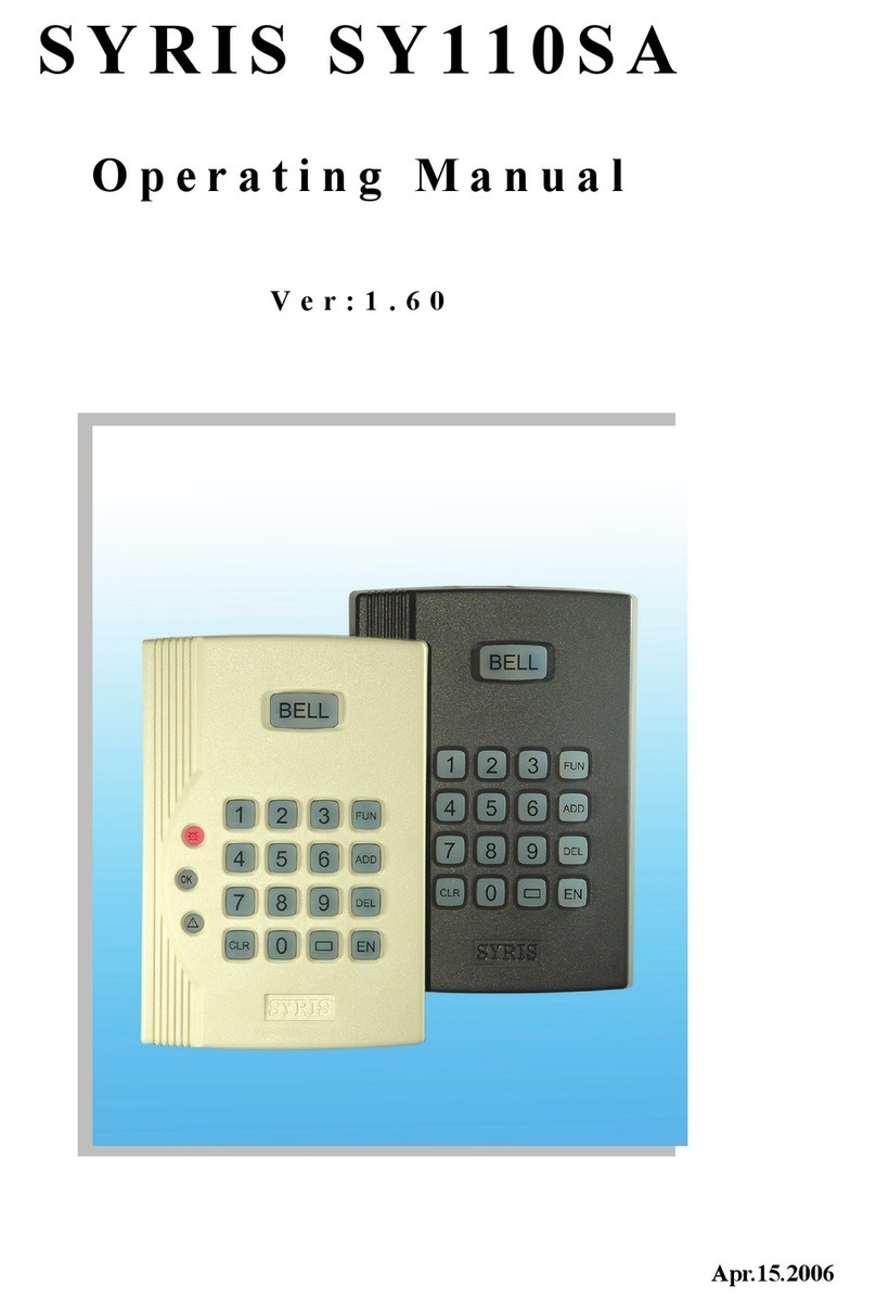 Syris SY110SA operating manual
