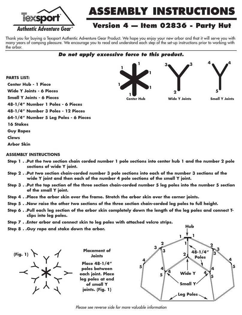 Texsport 02836 Assembly instructions