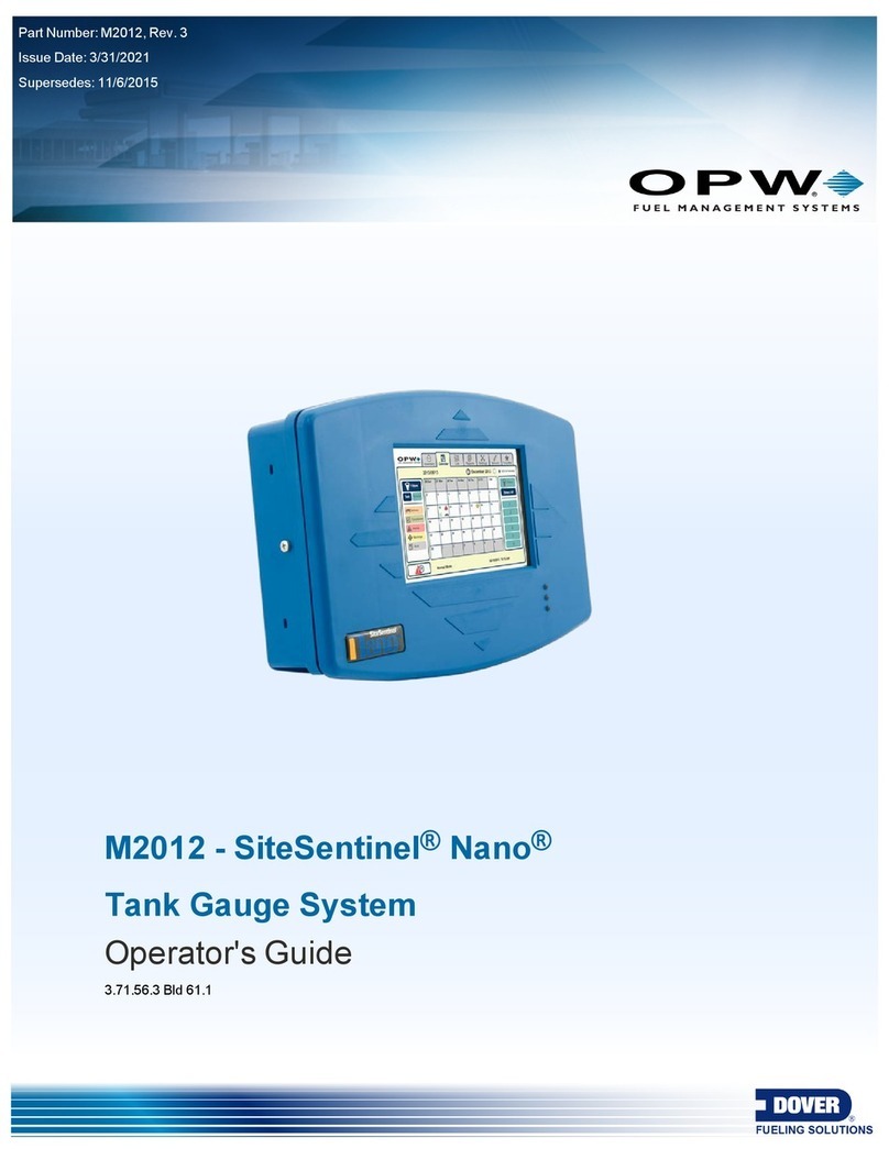 Dover OPW SiteSentinel Nano M2012 Operator's guide