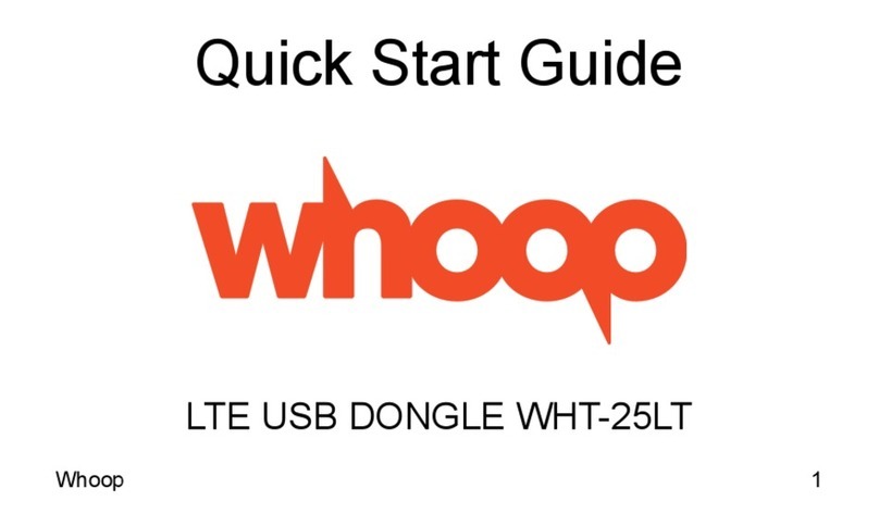 WHOOP WHT-25LT quick start guide