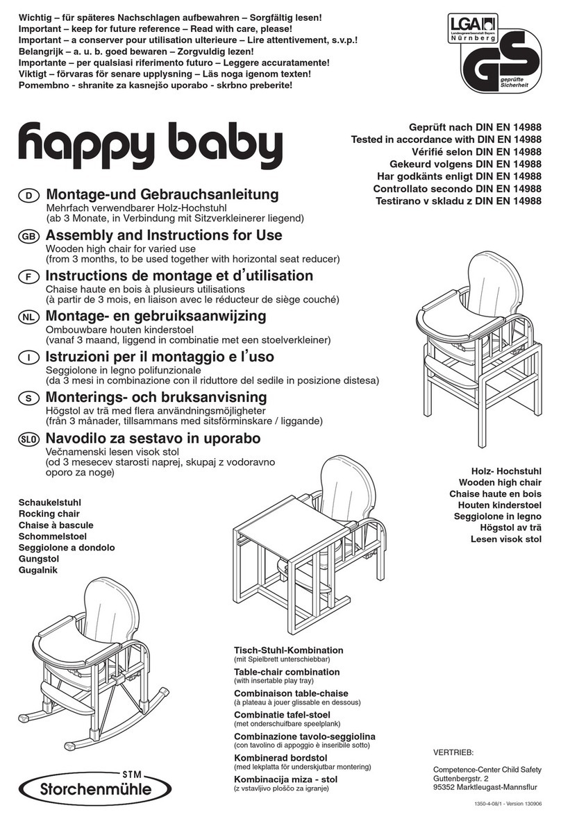 storchenmuhle Happy Baby Assembly and instructions for use