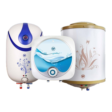 Geyser INSTANT PRIME Instruction manual and warranty card