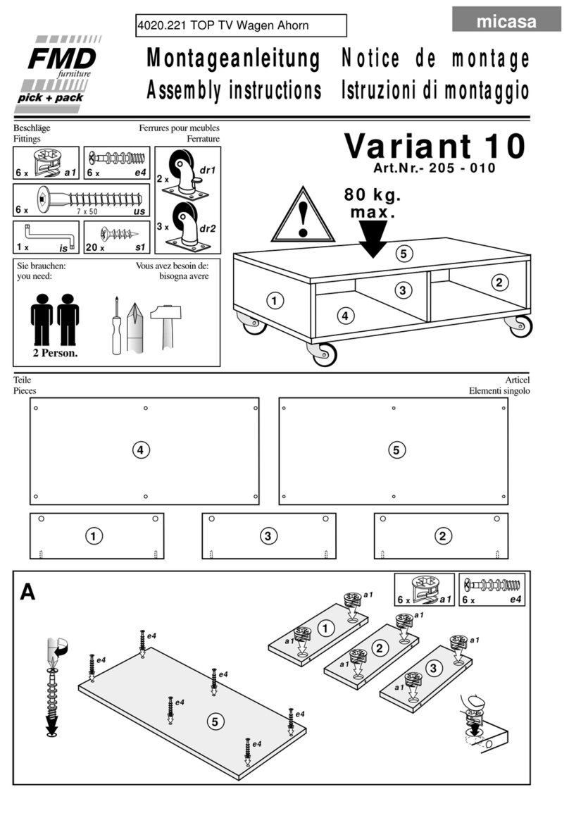 FMD Furniture Variant 10 205-010 Assembly instructions