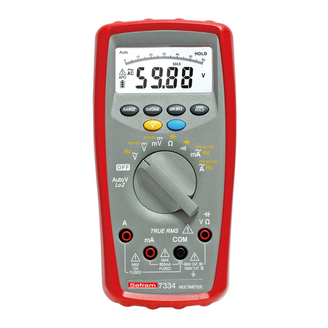 SEFRAM 7334 user manual