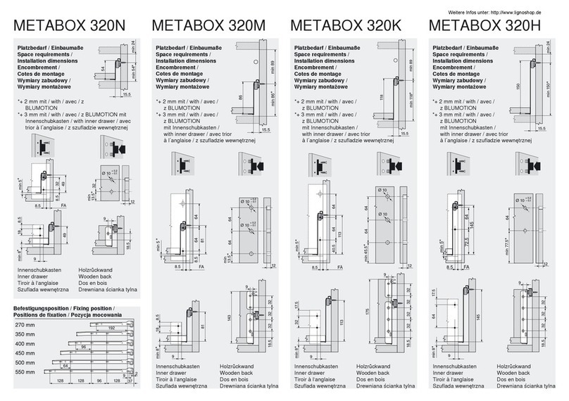 BLUM METABOX 320N Guide