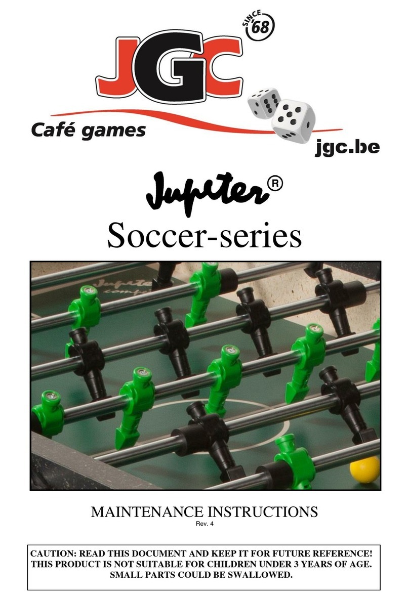 JGC Jupiter Soccer Series Maintenance instructions