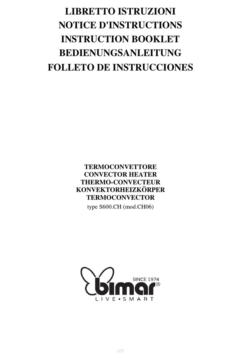 Bimar S600.CH Instruction booklet