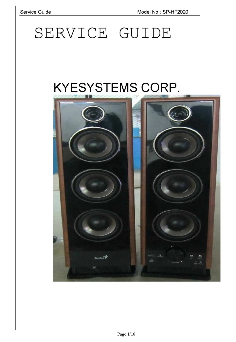 KYE Systems Corp. SP-HF2020 Service guide