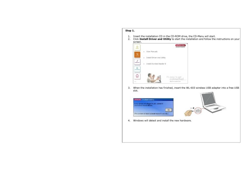 Sitecom WL-603 Quick install guide