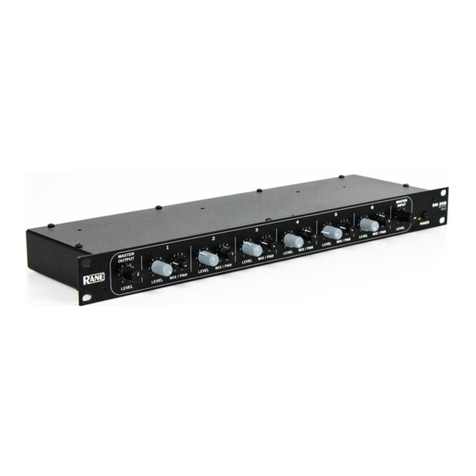 Rane SWISS ARMY SM 26B User manual
